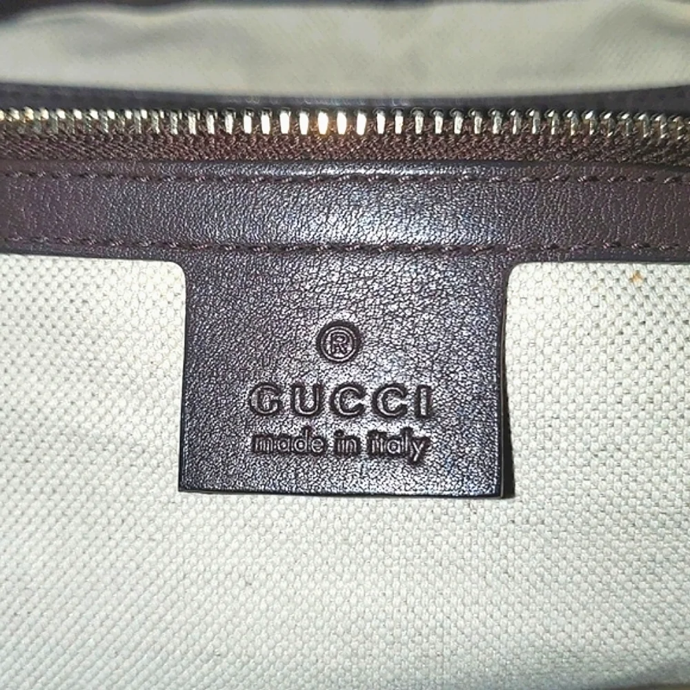 Gucci Supreme Stirrup Crossbody Bag